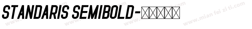 Standaris Semibold字体转换